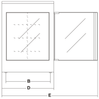 Disegno tecnico VETRINETTA PIZZA